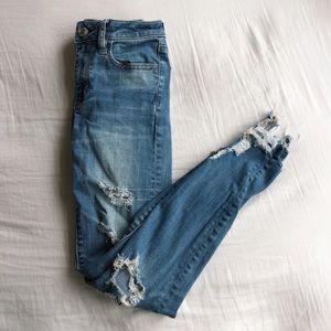 American Eagle Distressed Skinny Jeans